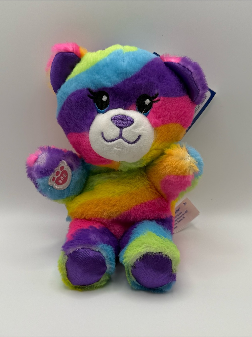 Build-A-Bear Workshop 2026 Mini Beans 7” Rainbow Friends Bear Plush NWT (BAB-06)